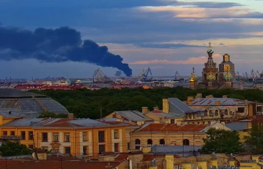 Fire breaks out at St. Petersburg oil terminal amid reported drone attack - PHOTO  - VIDEO 
