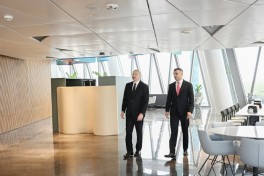 President Ilham Aliyev attends opening of Central Bank’s new administrative building - PHOTO 