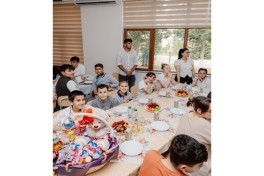 Leyla Aliyeva and Arzu Aliyeva visit Integrated Boarding School No. 11