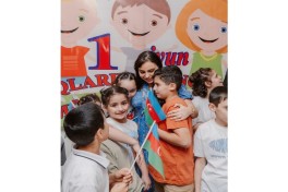 Leyla Aliyeva and Arzu Aliyeva visit Integrated Boarding School No. 11