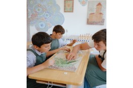 Leyla Aliyeva and Arzu Aliyeva visit Integrated Boarding School No. 11