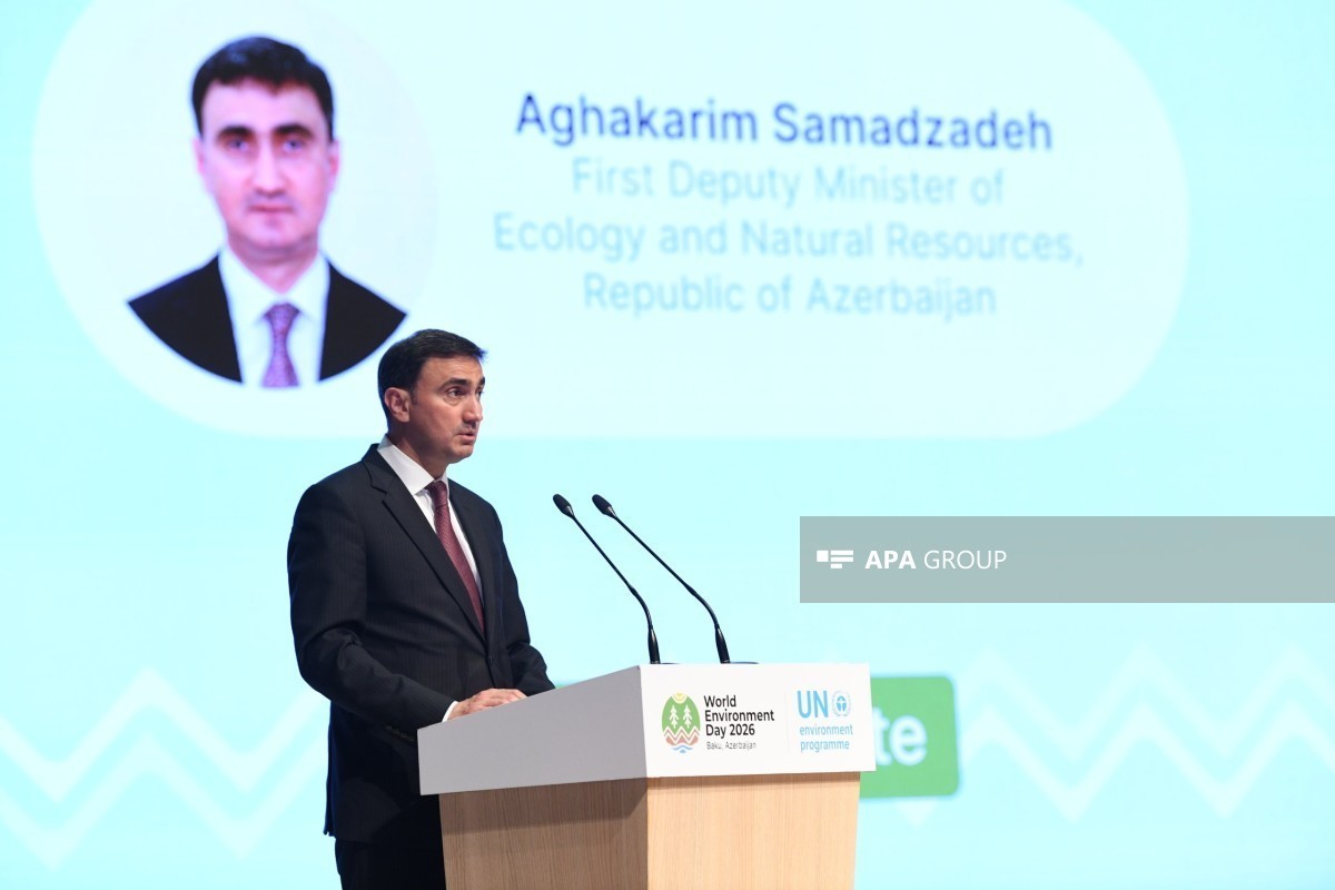 First Deputy Minister of Ecology and Natural Resources Aghakarim Samadzade