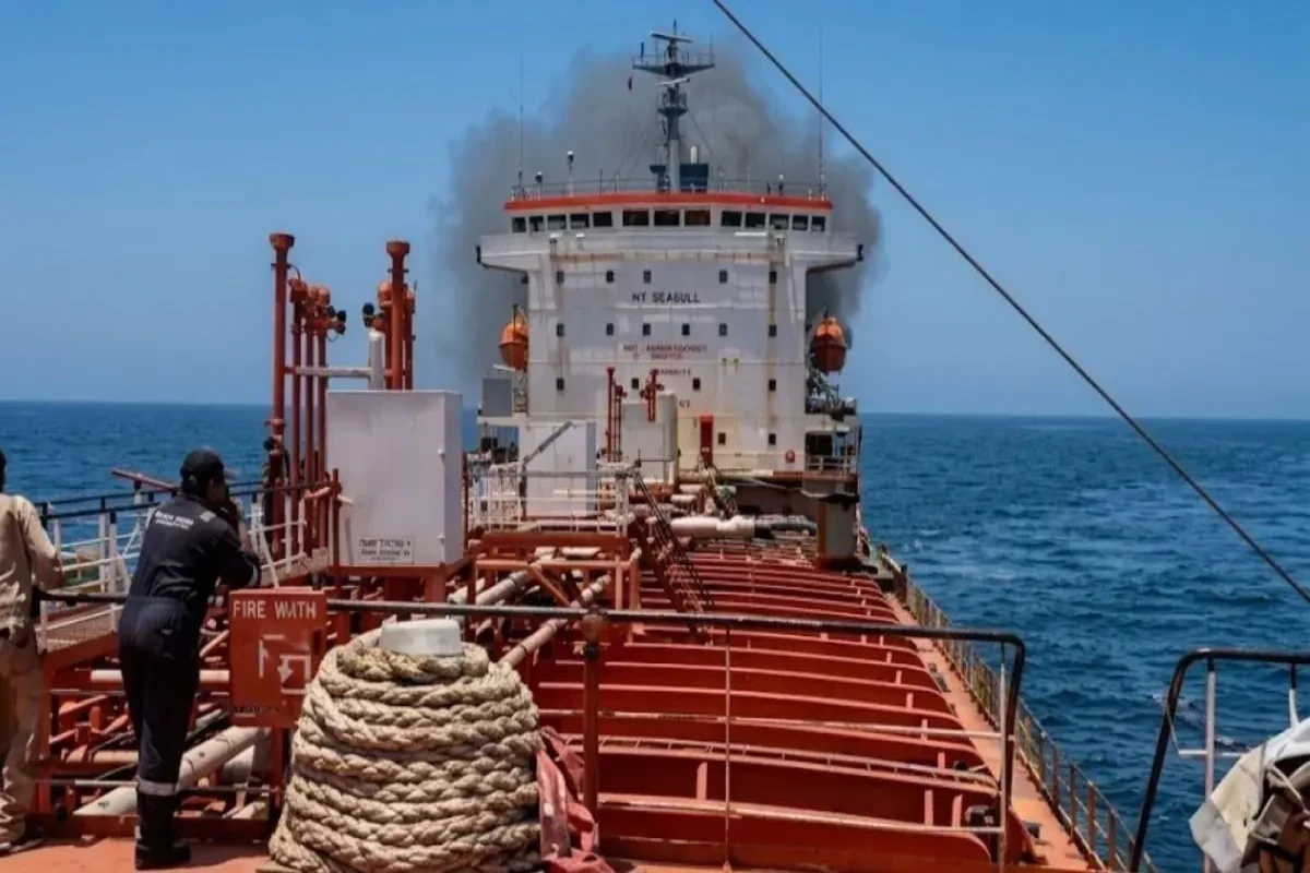 India says fire reported on oil tanker off Oman co