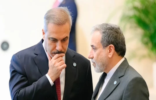 Turkish Foreign Minister Hakan Fidan and Iranian Foreign Minister Abbas Araghchi