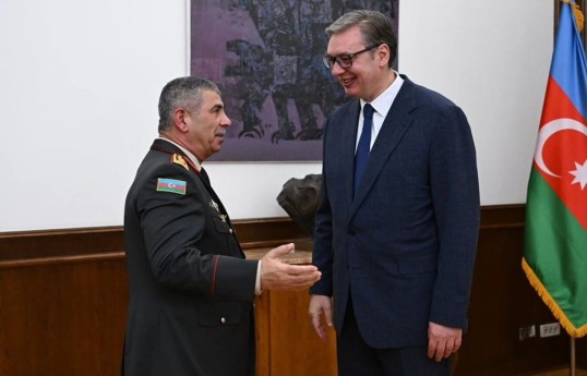 President of the Republic of Serbia receives Azerbaijan’s Minister of Defense