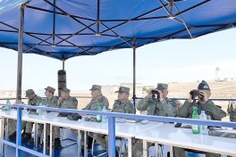 Naval Forces’ live fire tactical exercise is underway in the Caspian Sea