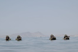 Naval Forces’ live fire tactical exercise is underway in the Caspian Sea