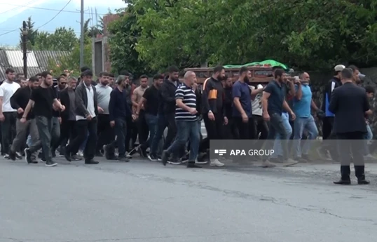 Mohammad Aliyev, killed in drone attack in the Sea of Azov, laid to rest in Zagatala - PHOTO 