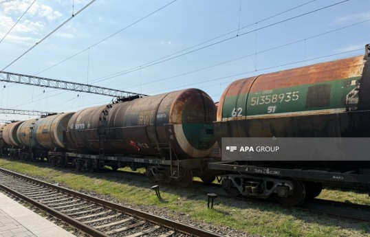 17 railway tank cars of diesel fuel sent from Azerbaijan to Armenia today - UPDATED 