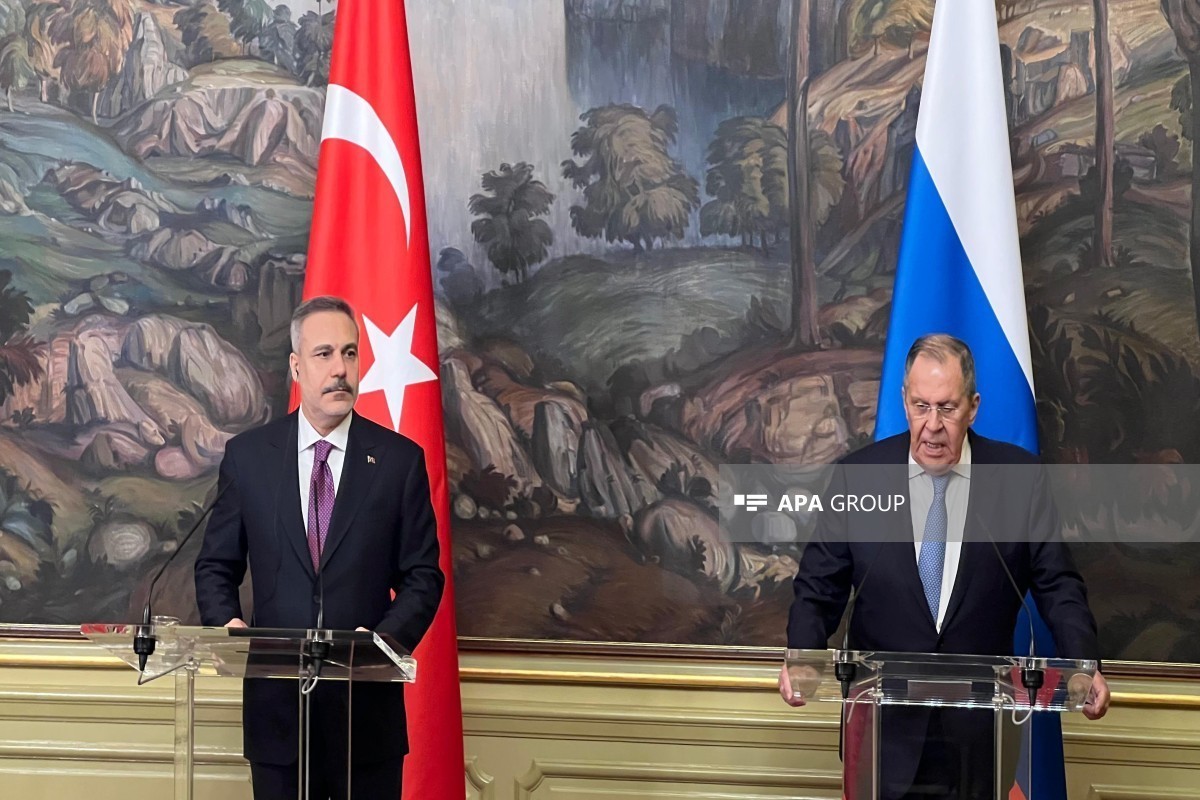 Hakan Fidan, Turkish FM and Sergey Lavrov, Russian FM