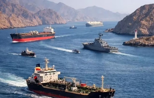Three tankers and two cargo ships pass through U.S. naval blockade zone in the Strait of Hormuz