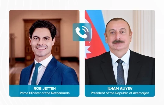 President Ilham Aliyev holds phone conversation with Dutch Prime Minister