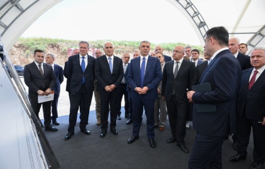 Participants of Coordination Headquarters meeting inspect ongoing work at “Demirli” Ore Processing Complex