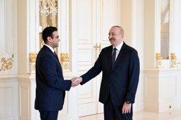 President Ilham Aliyev receives U.S. Congressman Abraham Hamadeh