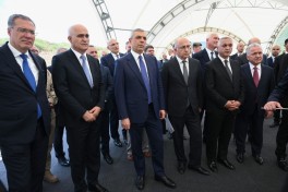 Participants of Coordination Headquarters meeting inspect ongoing work at “Demirli” Ore Processing Complex