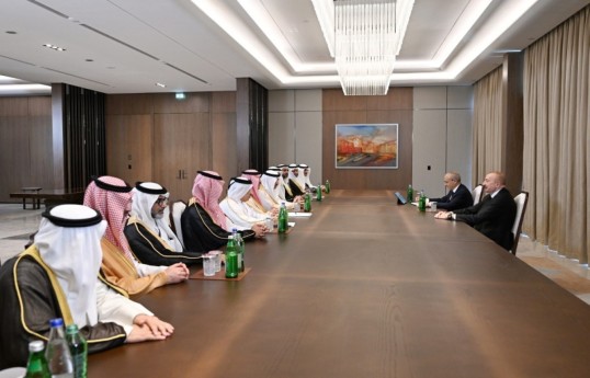 President Ilham Aliyev receives senior officials from member institutions of the Arab Coordination Group-PHOTO 