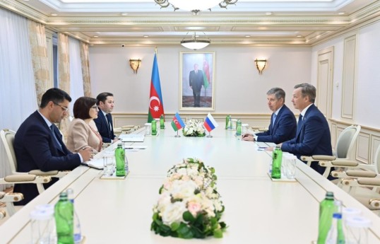 Speaker of Milli Majlis meets First Deputy Chairman of Russia’s Federation Council