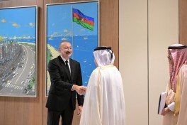 President Ilham Aliyev receives senior officials from member institutions of the Arab Coordination Group-PHOTO 