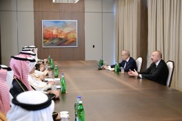 President Ilham Aliyev receives senior officials from member institutions of the Arab Coordination Group-PHOTO 