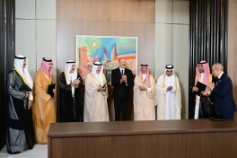 President Ilham Aliyev receives senior officials from member institutions of the Arab Coordination Group-PHOTO 