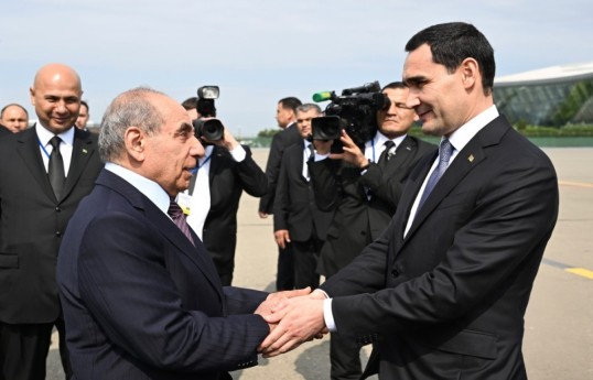 President of Turkmenistan Serdar Berdimuhamedov arrives in Azerbaijan on state visit