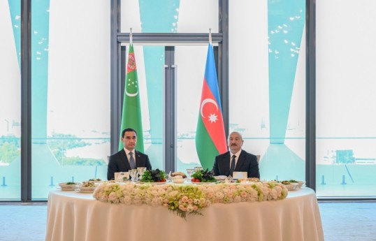 State banquet hosted on behalf of President Ilham Aliyev in honor of President of Turkmenistan-PHOTO 