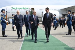 President of Turkmenistan Serdar Berdimuhamedov arrives in Azerbaijan on state visit