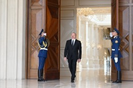 Official welcome ceremony held in Baku for President of Turkmenistan Serdar Berdimuhamedov