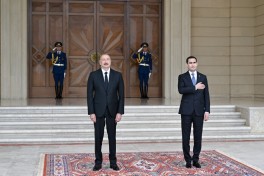 Official welcome ceremony held in Baku for President of Turkmenistan Serdar Berdimuhamedov