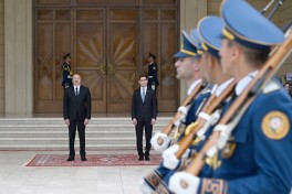 Official welcome ceremony held in Baku for President of Turkmenistan Serdar Berdimuhamedov