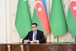 Presidents of Azerbaijan and Turkmenistan delivered press statements-PHOTO  - UPDATED 
