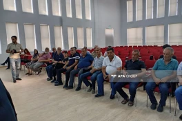 Azerbaijan sends another relocation convoy to Jabrayil's Shukurbeyli village, families receive house keys - UPDATED - 1  - PHOTO 