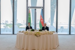 State banquet hosted on behalf of President Ilham Aliyev in honor of President of Turkmenistan-PHOTO 