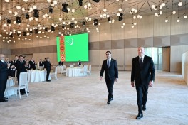 State banquet hosted on behalf of President Ilham Aliyev in honor of President of Turkmenistan-PHOTO 