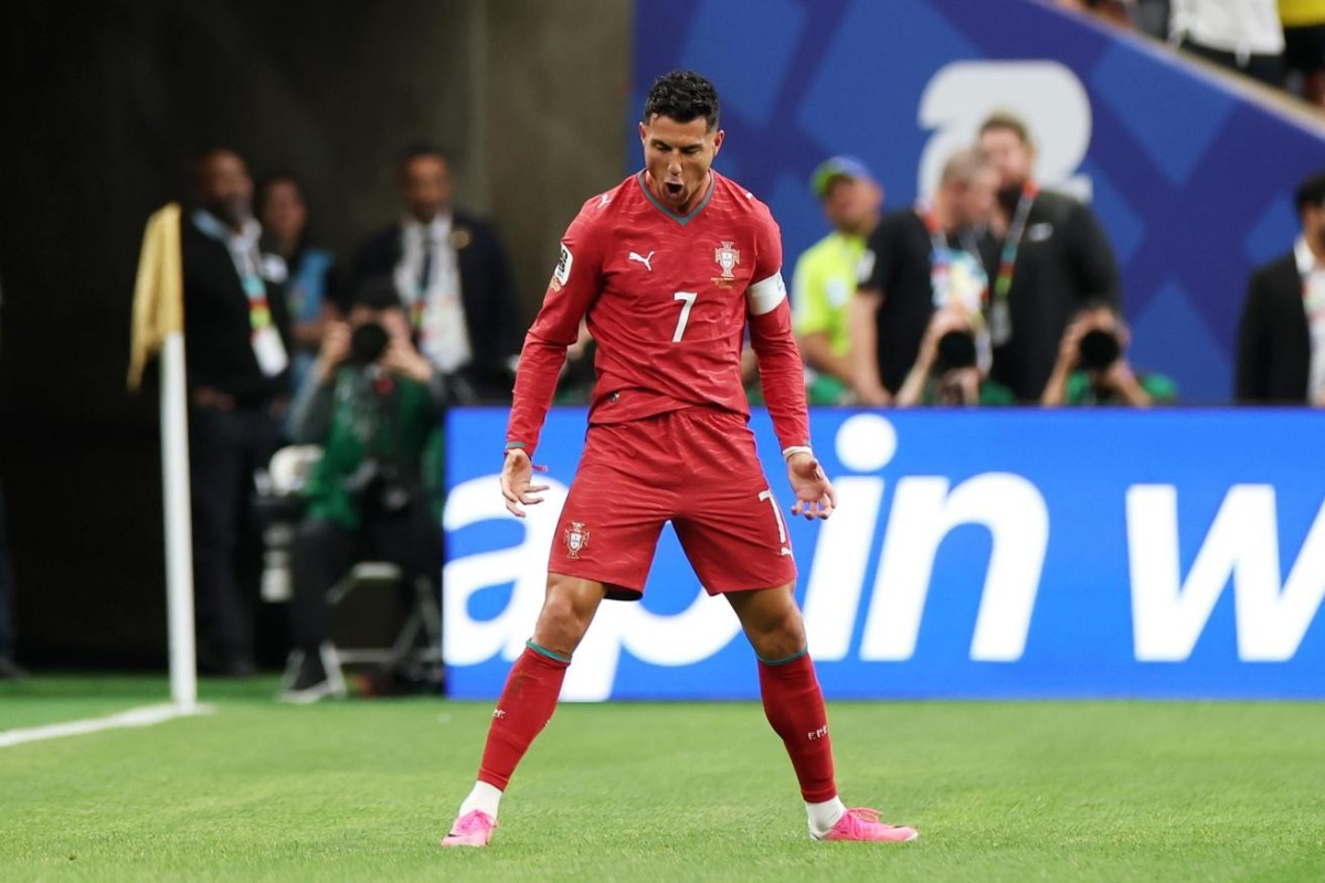 Ronaldo became the first footballer to score in six World Cups