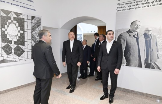 President of Azerbaijan and Turkmenistan visit “Heydar Aliyev and Karabakh” exhibition in Shusha