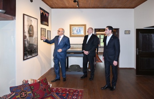 Presidents of Azerbaijan and Turkmenistan visit Bulbul House-Museum in Shusha