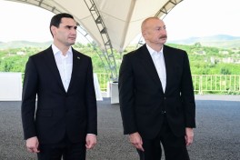 Presidents of Azerbaijan and Turkmenistan visited destroyed sites in Fuzuli city