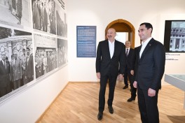 Presidents Ilham Aliyev and Serdar Berdimuhamedov viewed “Heydar Aliyev and Garabagh” exhibition in Shusha