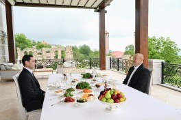 Presidents of Azerbaijan and Turkmenistan had lunch together in Shusha