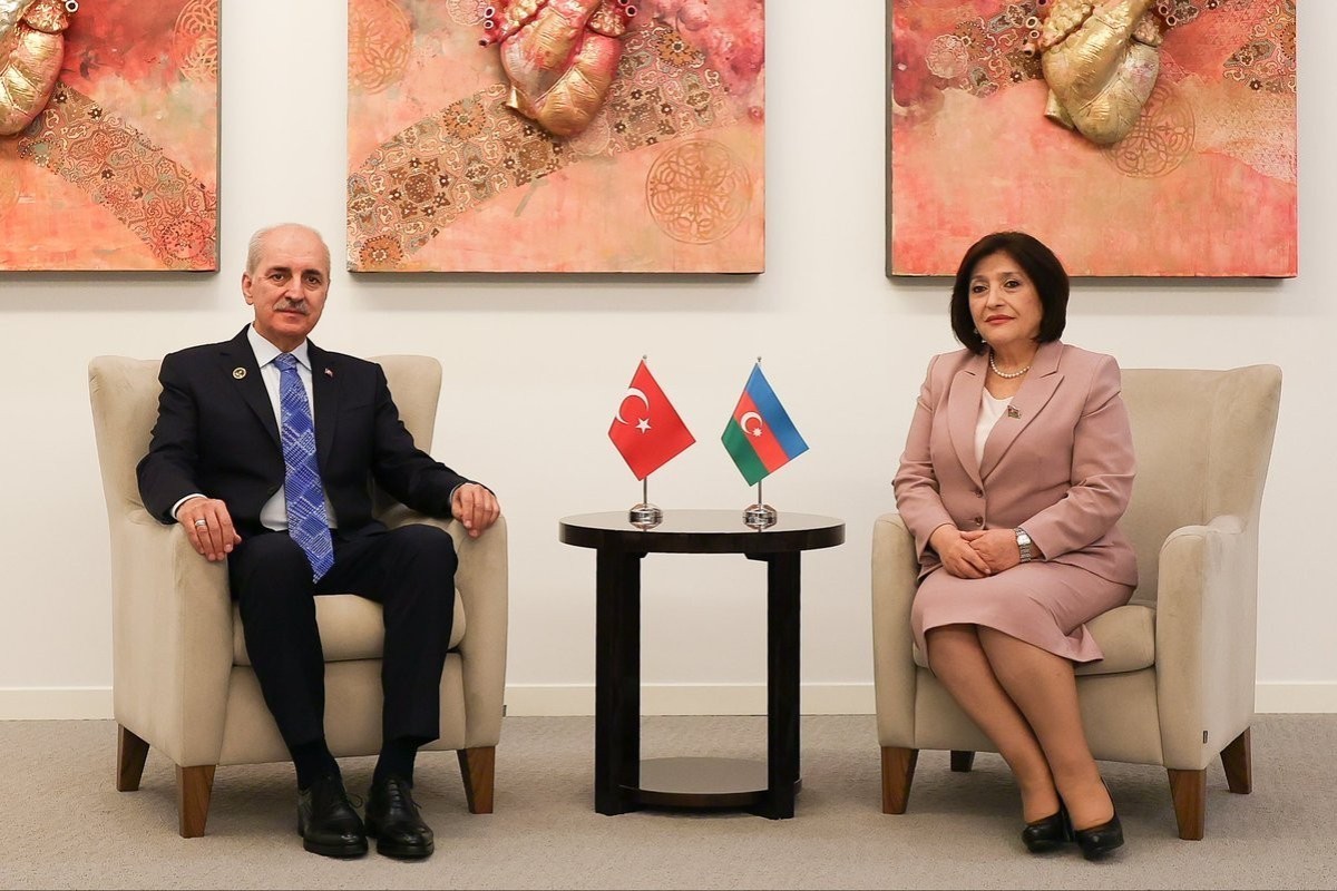 Speaker of the Grand National Assembly of Türkiye (TBMM) Numan Kurtulmuş, Speaker of Azerbaijan’s Milli Majlis Sahiba Gafarova