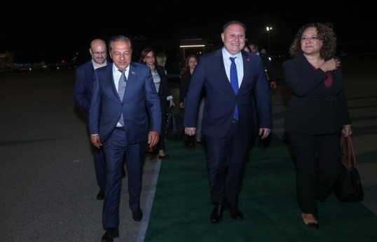 TRNC Parliament Speaker arrives in Azerbaijan on working visit
