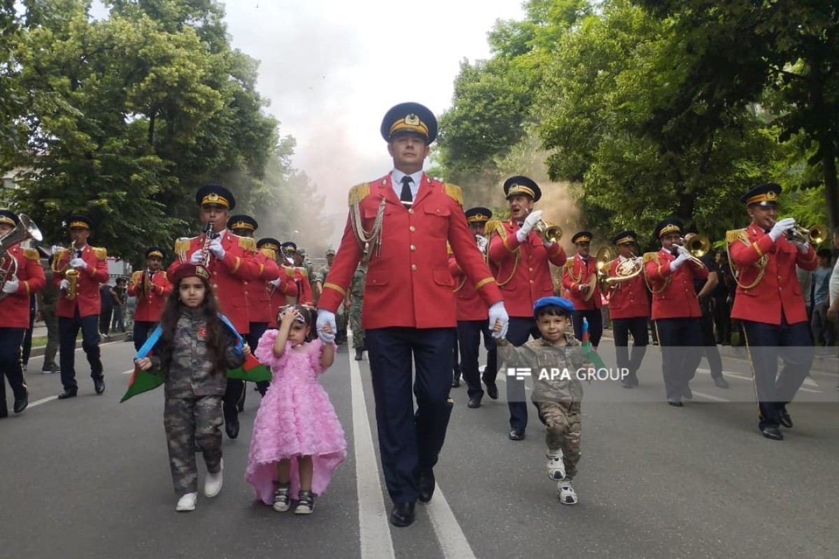 Military march is held in Khankendi to mark 108th anniversary of Azerbaijan