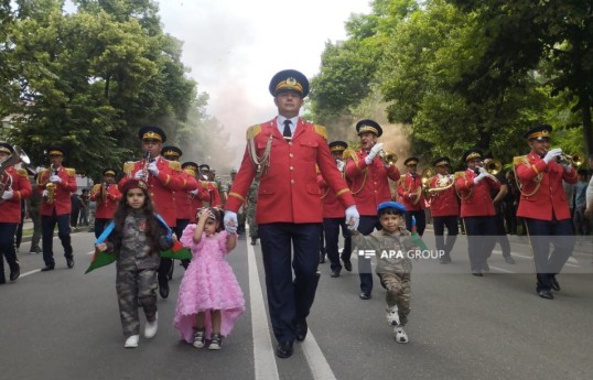 Military march is held in Khankendi to mark 108th anniversary of Azerbaijan's Armed Forces - PHOTO 