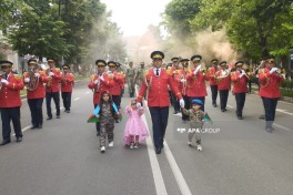 Military march is held in Khankendi to mark 108th anniversary of Azerbaijan's Armed Forces - PHOTO 