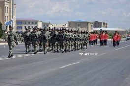 Military march accompanied by military band begins in Nakhchivan - PHOTO 
