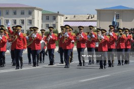 Military march accompanied by military band begins in Nakhchivan - PHOTO 
