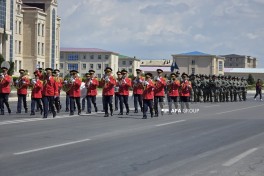 Military march accompanied by military band begins in Nakhchivan - PHOTO 