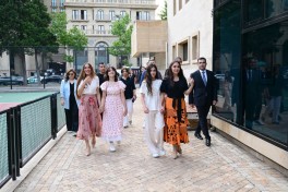 Leyla Aliyeva and Arzu Aliyeva attend opening and presentation ceremonies at the Seaside National Park-PHOTO 