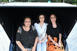 Leyla Aliyeva and Arzu Aliyeva attend opening and presentation ceremonies at the Seaside National Park-PHOTO 